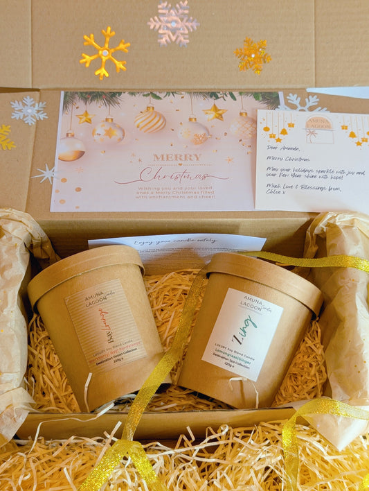 Build it Yourself Gift Box: Two Candles - Just for £31.99