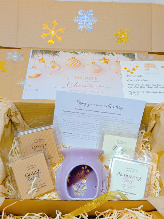 Build it Yourself Gift Box: 4 Mini Wax Melts & a Small Wax Burner – Just for £12.99